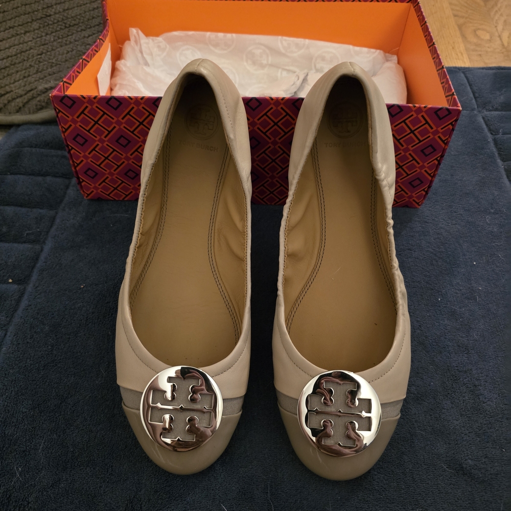 Tory Burch Women's Cream Flats